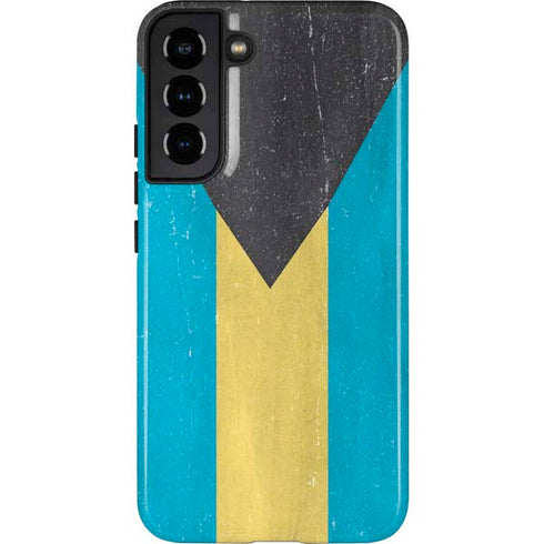Bahamas Flag Distressed Galaxy S22 Plus Pro Case