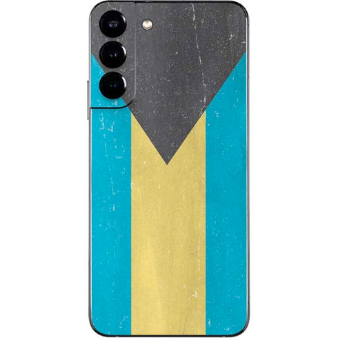 Bahamas Flag Distressed Galaxy S22 Plus Skin