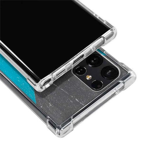 Bahamas Flag Distressed Galaxy S22 Ultra Clear Case
