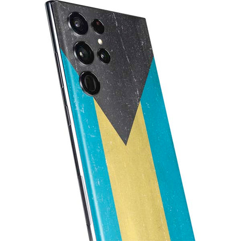 Bahamas Flag Distressed Galaxy S22 Ultra Skin