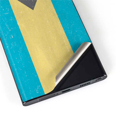 Bahamas Flag Distressed Galaxy S22 Ultra Skin