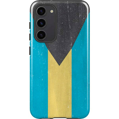 Bahamas Flag Distressed Galaxy S23 Plus Pro Case