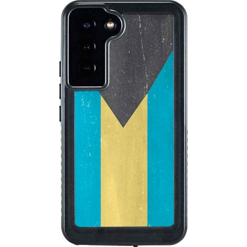 Bahamas Flag Distressed Galaxy S23 Plus Waterproof Case