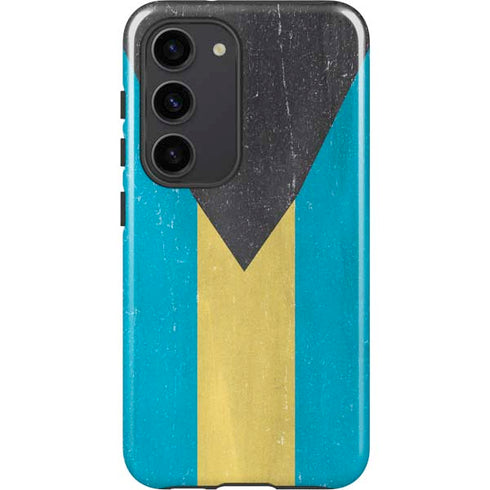 Bahamas Flag Distressed Galaxy S23 Pro Case