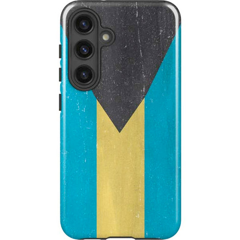 Bahamas Flag Distressed Galaxy S24 Plus Impact Case