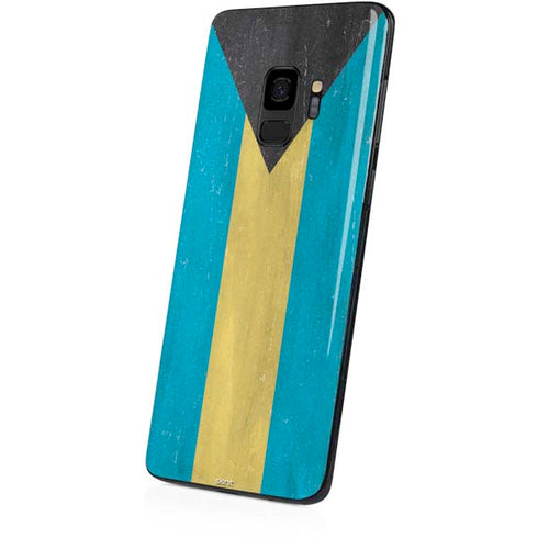 Bahamas Flag Distressed Galaxy S9 Skin