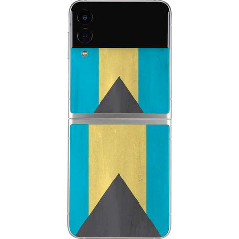 Bahamas Flag Distressed Galaxy Z Flip4 5G Skin