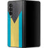 Bahamas Flag Distressed Galaxy Z Fold3 5G Skin