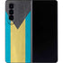 Bahamas Flag Distressed Galaxy Z Fold4 5G Skin