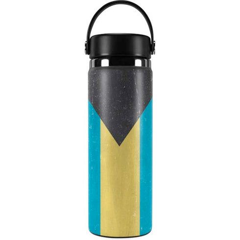Bahamas Flag Distressed Hydro Flask 20oz Wide Mouth Skin