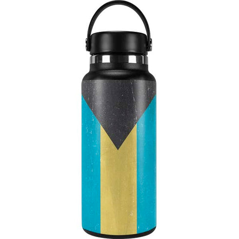 Bahamas Flag Distressed Hydro Flask 32oz Wide Mouth Skin