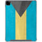 Bahamas Flag Distressed iPad Pro 12.9in (2020) Clear Case