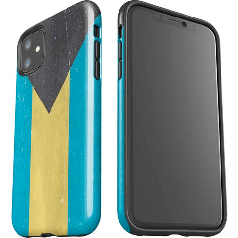 Bahamas Flag Distressed iPhone 11 Impact Case