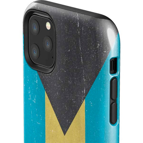 Bahamas Flag Distressed iPhone 11 Pro Max Impact Case