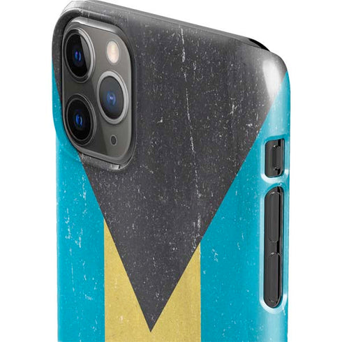 Bahamas Flag Distressed iPhone 11 Pro Max Lite Case