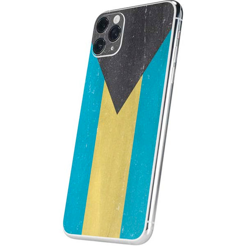 Bahamas Flag Distressed iPhone 11 Pro Max Skin