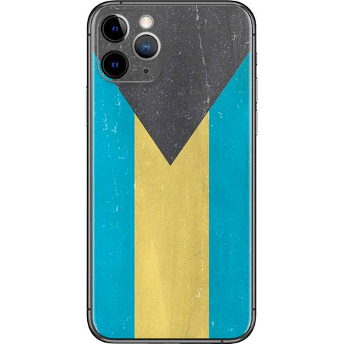 Bahamas Flag Distressed iPhone 11 Pro Skin