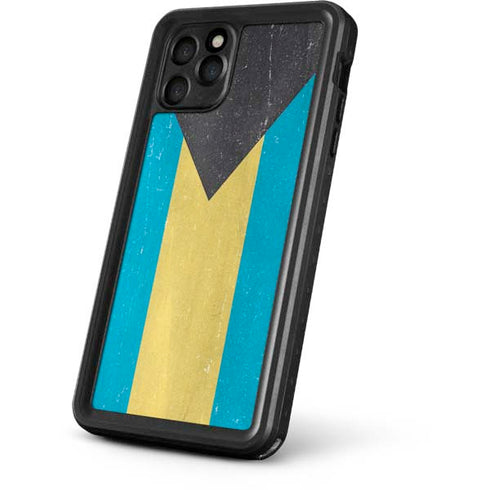Bahamas Flag Distressed iPhone 11 Pro Waterproof Case