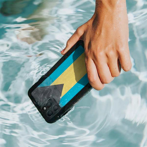 Bahamas Flag Distressed iPhone 11 Pro Waterproof Case