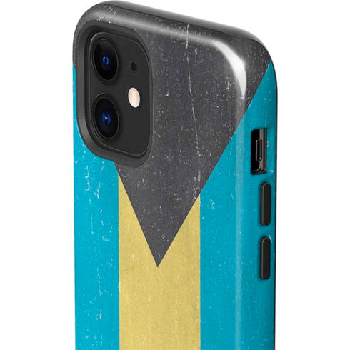 Bahamas Flag Distressed iPhone 12 Impact Case