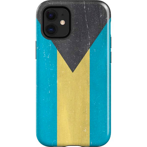 Bahamas Flag Distressed iPhone 12 Mini Impact Case