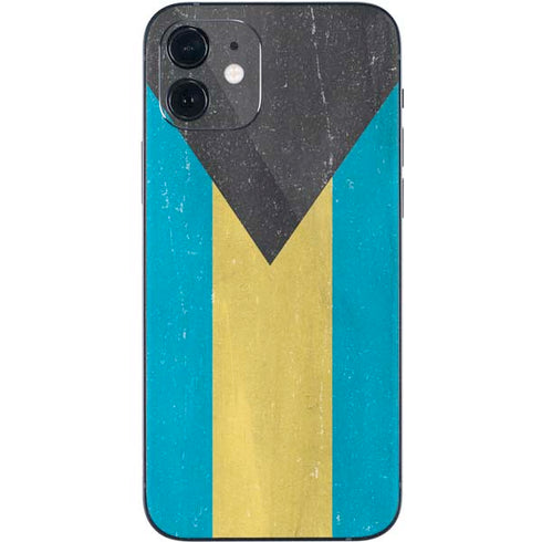 Bahamas Flag Distressed iPhone 12 Mini Skin