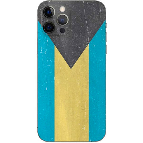 Bahamas Flag Distressed iPhone 12 Pro Skin