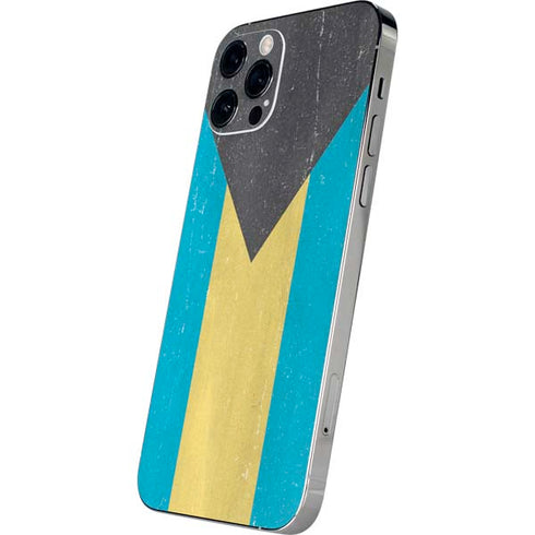 Bahamas Flag Distressed iPhone 12 Pro Skin