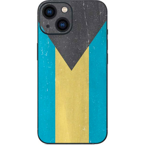 Bahamas Flag Distressed iPhone 13 Mini Skin