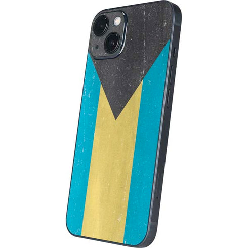 Bahamas Flag Distressed iPhone 15 Plus Skin