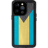 Bahamas Flag Distressed iPhone 15 Pro Waterproof Case