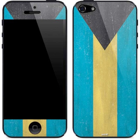 Bahamas Flag Distressed iPhone 5/5s/5SE Skin