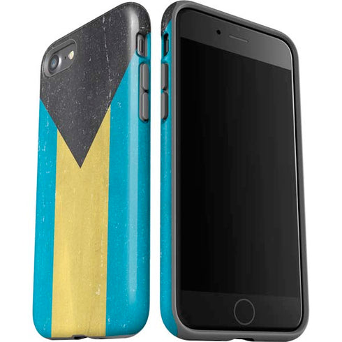 Bahamas Flag Distressed iPhone SE (2nd & 3rd Gen) Pro Case