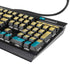 Bahamas Flag Distressed K95 RGB PLATINUM Mechanical Gaming Keyboard Skin