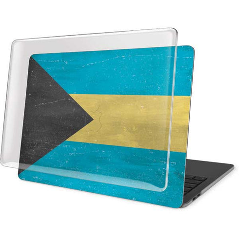 Bahamas Flag Distressed MacBook Pro 16in (2019-20) Case plus Skin