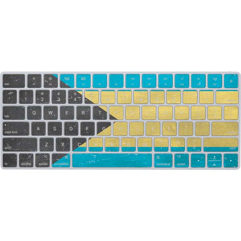 Bahamas Flag Distressed Magic Keyboard Skin