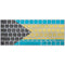 Bahamas Flag Distressed Magic Keyboard Skin