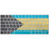 Bahamas Flag Distressed Magic Keyboard Skin