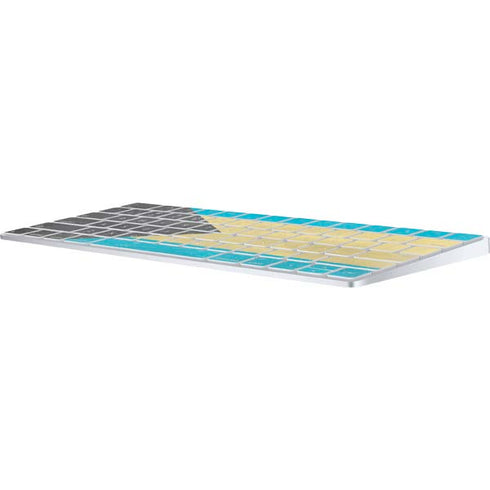 Bahamas Flag Distressed Magic Keyboard Skin