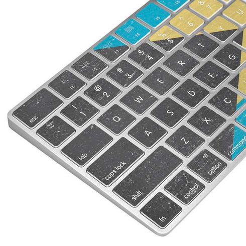 Bahamas Flag Distressed Magic Keyboard Skin