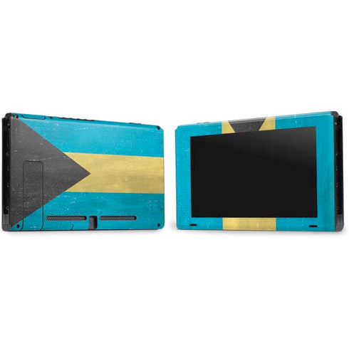 Bahamas Flag Distressed Nintendo Switch Bundle Skin