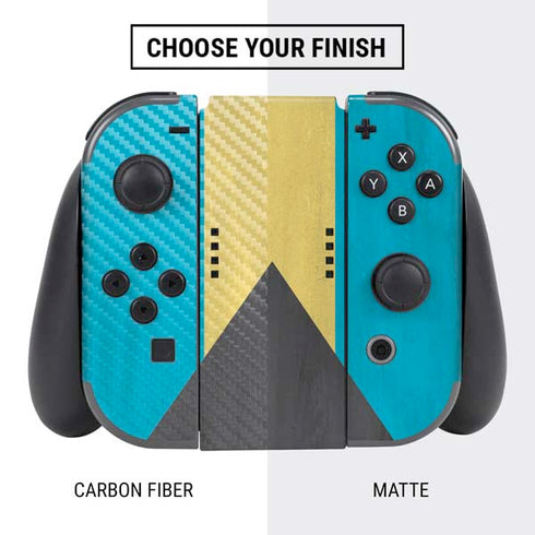 Bahamas Flag Distressed Nintendo Switch Bundle Skin