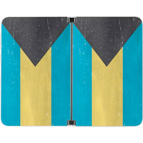 Bahamas Flag Distressed Surface Duo Skin