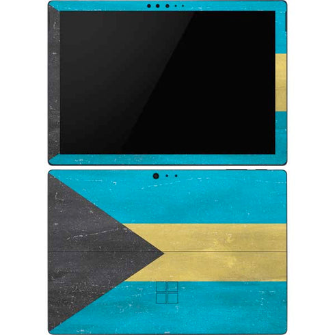 Bahamas Flag Distressed Surface Pro 6 Skin
