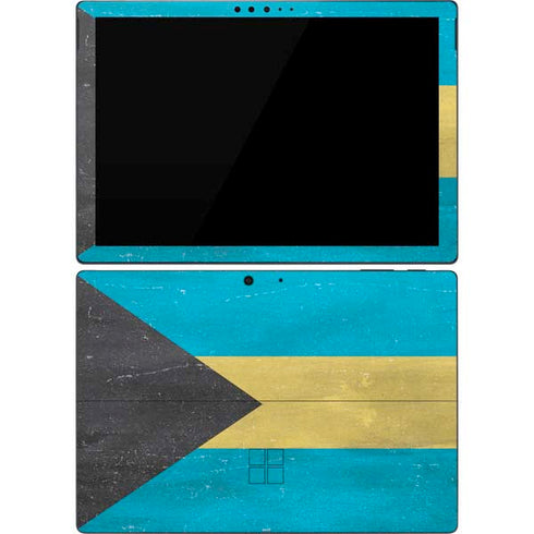 Bahamas Flag Distressed Surface Pro 7 Skin
