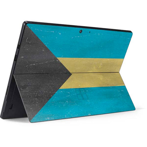 Bahamas Flag Distressed Surface Pro 7 Skin