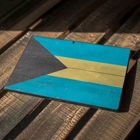Bahamas Flag Distressed Surface Pro 7 Skin