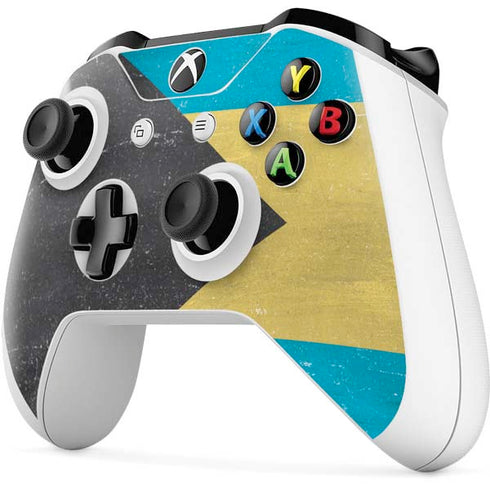 Bahamas Flag Distressed Xbox One S All-Digital Edition Bundle Skin