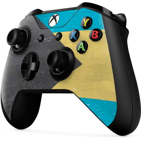 Bahamas Flag Distressed Xbox One X Controller Skin