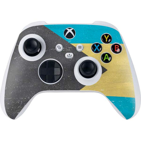 Bahamas Flag Distressed Xbox Series S Controller Skin